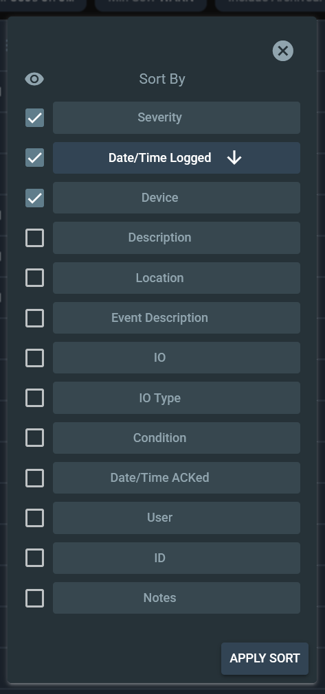 Column Sort