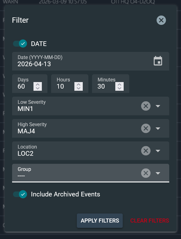 Advanced Filtering